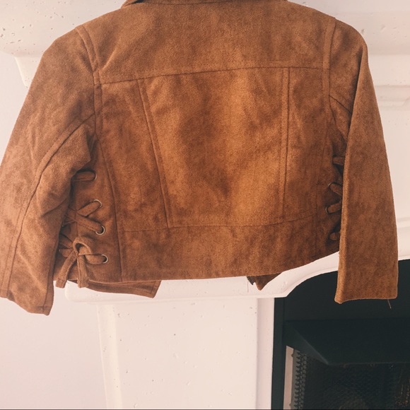 Sold! Faux Suede Moto Jacket - Picture 2 of 4